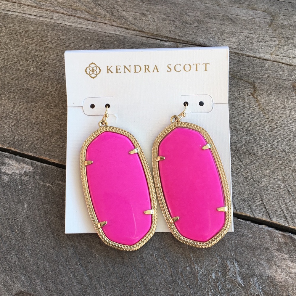 Kendra Scott Neon Pink Earrings